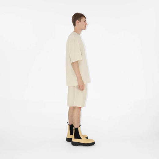 BURBERRY 巴宝莉 男士马术骑士徽标贴花棉质休闲短裤 米色 8081231 B7348 商品图2