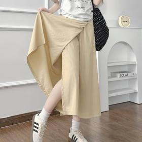 【 慵懒简约】开叉阔腿裙裤 环绕开叉裤腿设计 A字裙高腰版型 不挑身材 防走光裙裤