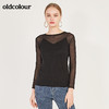 oldcolour春季时尚百搭针织打底衫套头衫女N10008002 商品缩略图0