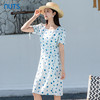 NUTS夏季新款气质抽绳茶歇裙甜美波点连衣裙429101352 商品缩略图0