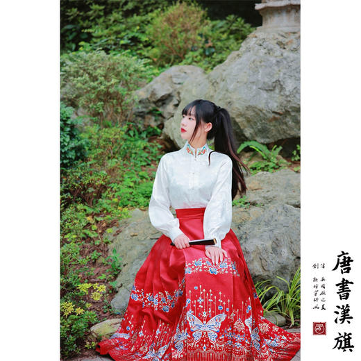 【蝶恋花·春趣】马面裙织金妆花改良国风新中式蝶戏花马面套装 商品图2