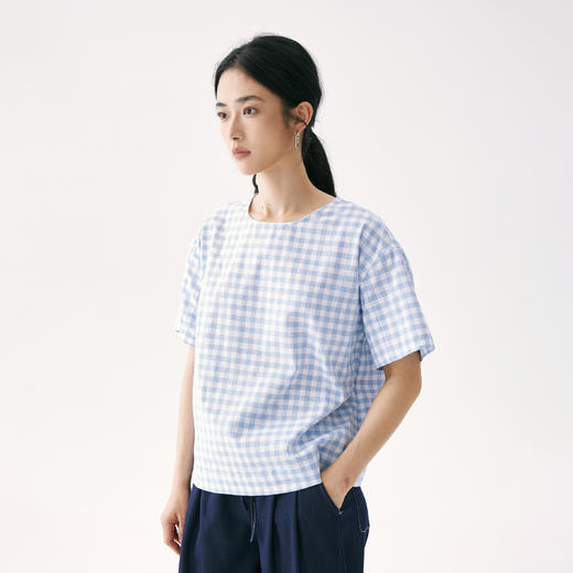 零意义 meanil 棉麻背扣箱型上衣 商品图8