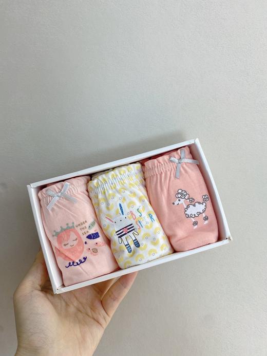 云仓 韩单换标 品牌面料，儿童精梳棉平角内裤（3条装） 商品图8