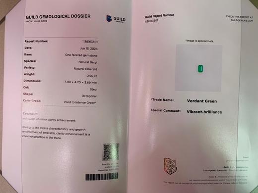0.9ct 祖母绿裸石 商品图4