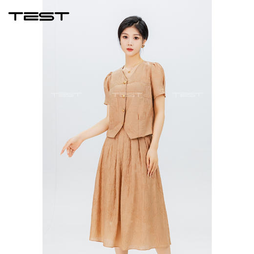 夏上新纯色高级感套装裙4242123 商品图1