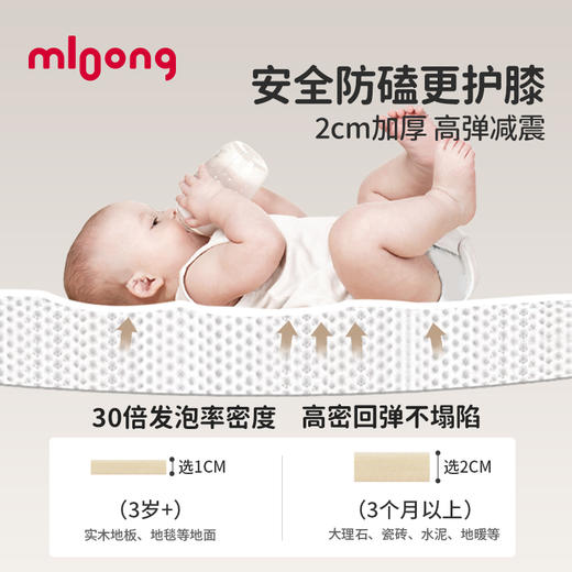 【冬日暖拥】曼龙mloong宝宝爬行垫可折叠儿童无毒无味xpe爬爬垫婴儿加厚家用地垫子 商品图1