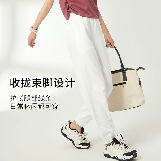 I‘d爱帝女士精梳棉毛圈休闲束口卫裤 商品图3