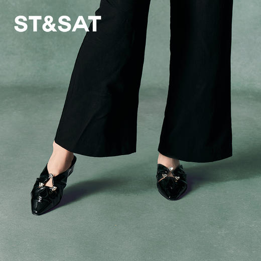 星期六时尚小方头摩登穆勒拖SSC3114046 商品图5