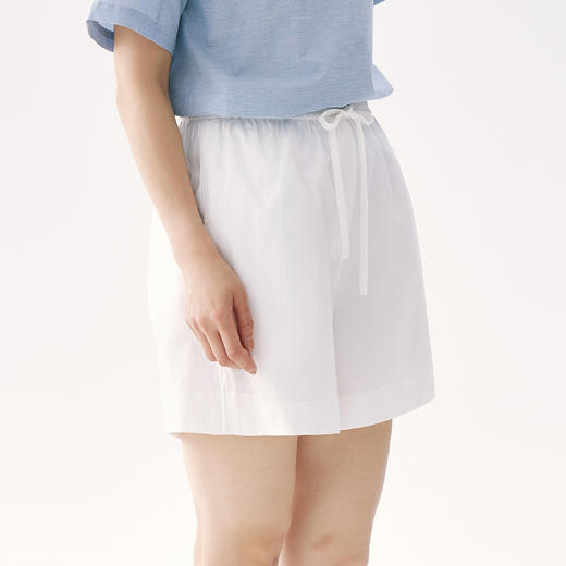 零意义 meanil 纸棉抽绳纹理休闲短裤 商品图6