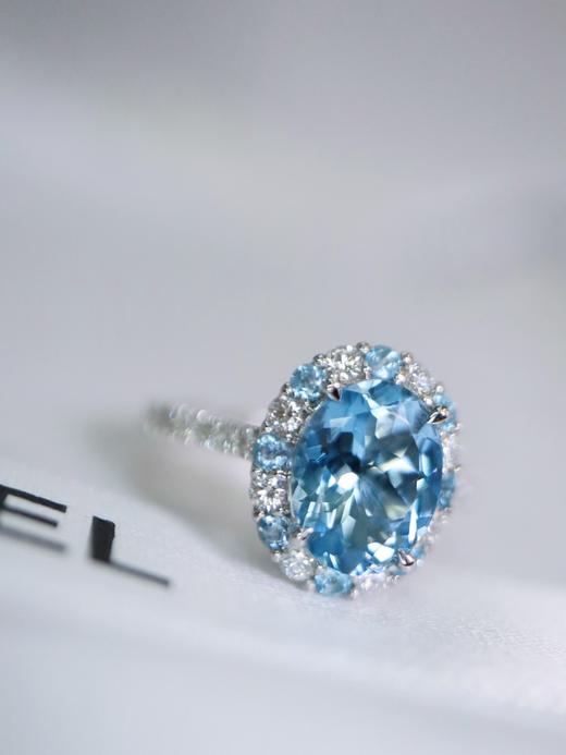 1.54ct 海蓝宝戒指 商品图1