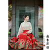 【玉堂春晓】马面裙织金妆花改良国风新中式山花鸟木红马面套装 商品缩略图3
