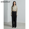 oldcolour秋季新款易打理垂感直筒西装裤女通勤显瘦P320702A1 商品缩略图3