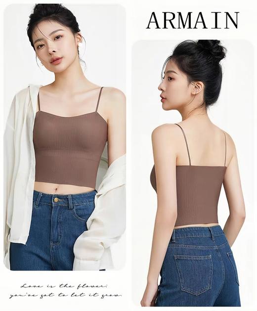 凉皮触感❗️ 自带杯垫❗️ 舒服到不想脱❗️【RUIDUO无痕冰丝美背】冰凉爽感不透杯✅ 遮副乳防走光✅ 内搭、外穿都很好看✅ 商品图2