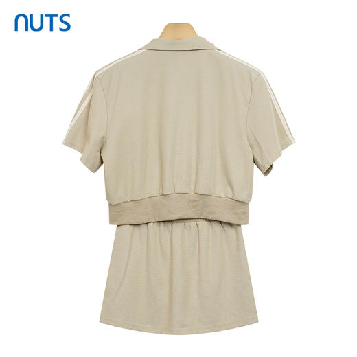 NUTS女装套装夏季运动风松紧腰抽绳短款A字裙428143506 商品图1