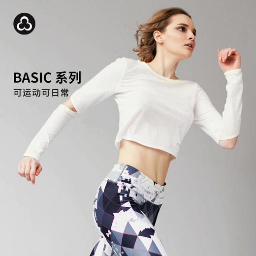 加拿大TITIKA ACTIVE运动T恤瑜伽健身上衣健身简约修身长袖T恤 43T21149 商品图0