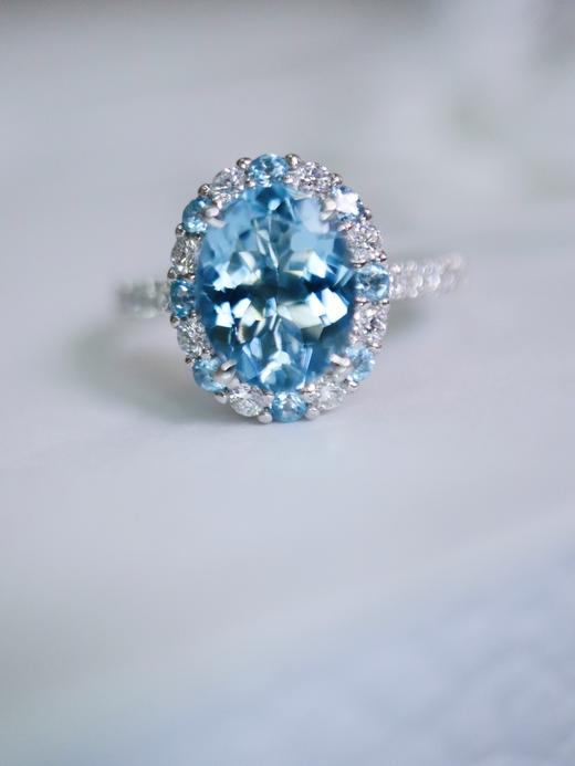 1.54ct 海蓝宝戒指 商品图2