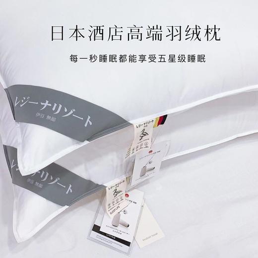 日本伊豆羽绒枕枕芯单人家用全棉羽绒枕头高端酒店枕芯 商品图4