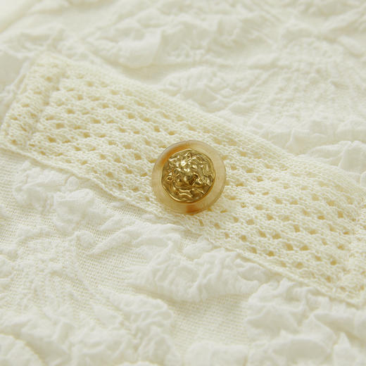 谜底小香风连衣裙短袖2024秋季新品气质浪漫拼接H型短裙243ML1190 商品图3