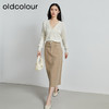 oldcolour秋季新款羊毛衫女100%纯绵羊毛V领长袖针织衫P340507A1 商品缩略图4