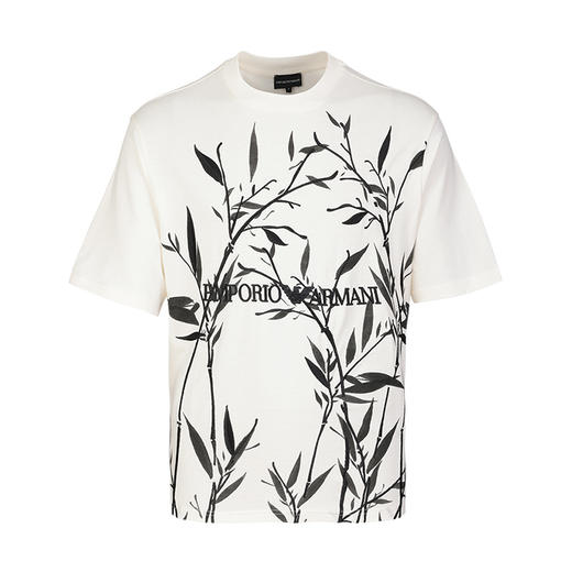 Emporio Armani 男士刺绣全新全棉短袖T恤 11997 商品图0