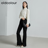 oldcolour秋季新款百搭立领时尚职业通勤长袖衬衫女P340105A1 商品缩略图2