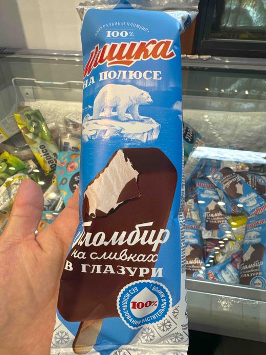 北极熊巧克力釉面香草味奶油雪糕70g 商品图0