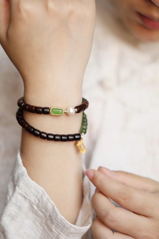 海黄原创【安汲】手串6x6mm 46颗  商品图0