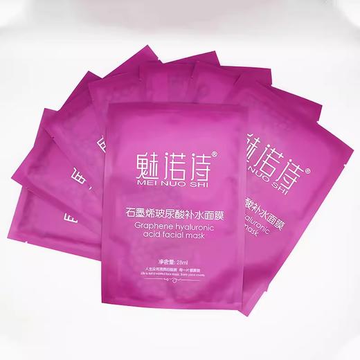 魅诺诗石墨烯玻尿酸补水面膜28ml/8片美容院正品直发包邮深层养护 商品图1