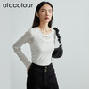 oldcolour秋季新款圆领长袖T恤女修身防晒纯色打底衫女P330201A1 商品缩略图2