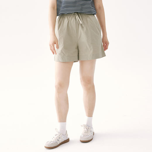 零意义 meanil 纸棉抽绳纹理休闲短裤 商品图13