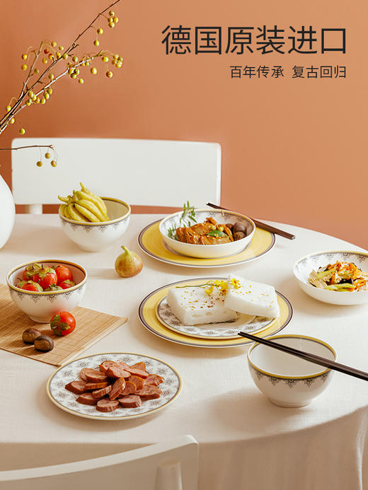 villeroyboch德国唯宝餐具套装碗盘碟奥顿25周年款【不支持补差，非质量问题不退不换】S 商品图1