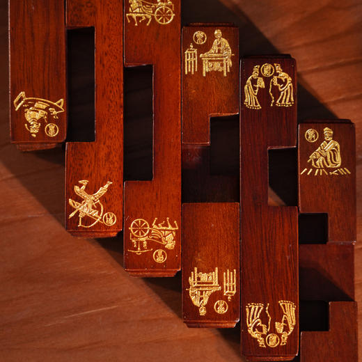 君子六艺鲁班锁 非遗传承人设计 花梨木 #匠心 商品图6