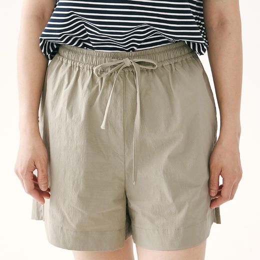 零意义 meanil 纸棉抽绳纹理休闲短裤 商品图10