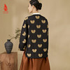 SAINTJOY/上久楷 女式宋锦外套 中式上衣 中国风 复古 黑金蝴蝶 DWW23009-3 商品缩略图4