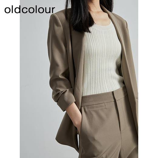 oldcolour秋季新款法式西服外套女通勤高端西装P320410A1 商品图4