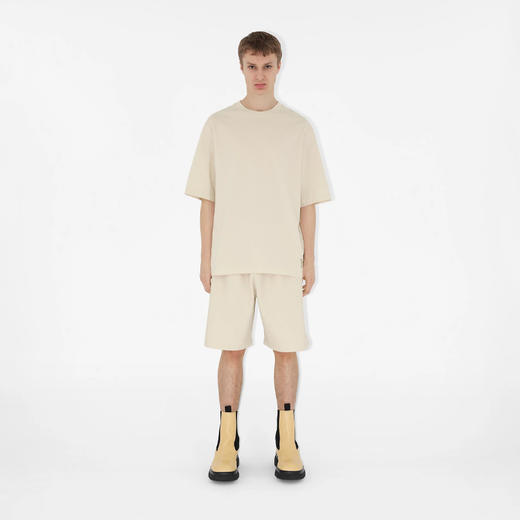 BURBERRY 巴宝莉 男士马术骑士徽标贴花棉质休闲短裤 米色 8081231 B7348 商品图1