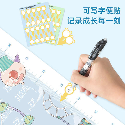 量脚器+头围尺婴幼儿身高测量垫宝宝量身高神器儿童尺子精准家用 商品图2