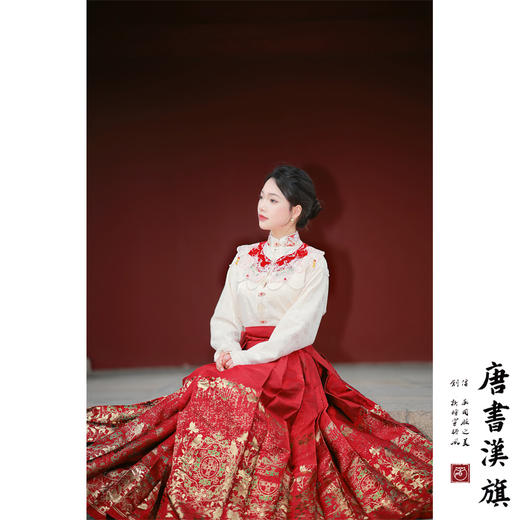 【连枝惊鹊】马面裙织金妆花改良国风新中式连枝纹马面套装 商品图3