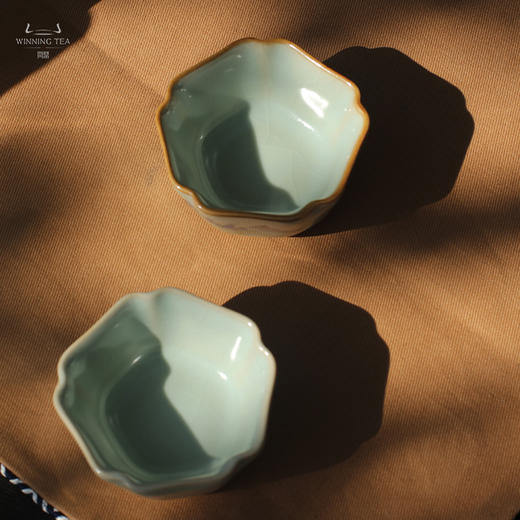 问鼎汝瓷鼎峰系列天青老款小五行杯 (草之灵)  小五行杯 (青山绿水) 商品图3