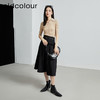 oldcolour春秋季新款中长款通勤收腰显瘦百褶半身裙字女P310607A1 商品缩略图2