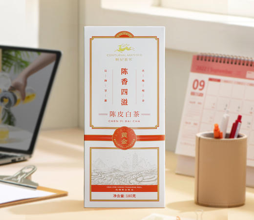 世纪茗家陈香四溢-陈皮白茶180g 商品图1