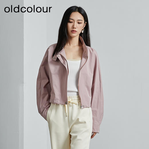 oldcolour秋季新款法式立领短款小个子休闲洋气外套女P320412A1 商品图2