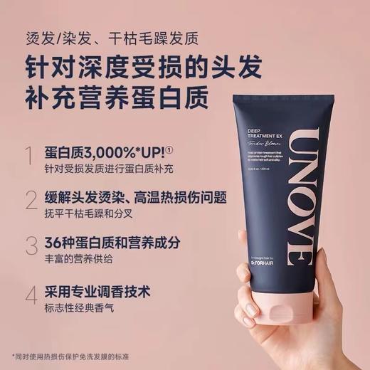 韩国UNOVE柔诺伊顺滑护发素深层滋养水分角蛋白发膜320ml 商品图0