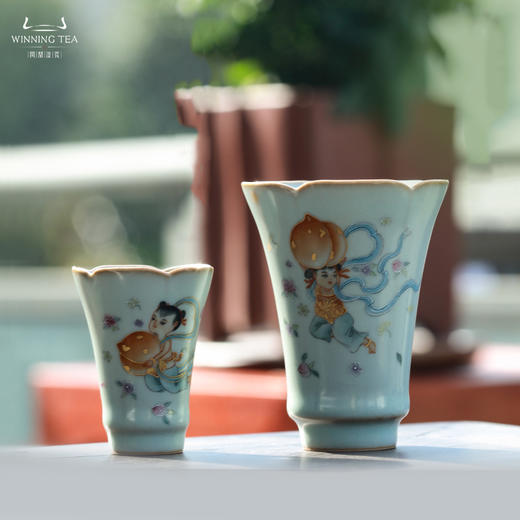 问鼎汝瓷鼎峰系列癸卯青女杯素娥杯（冰清玉洁） 商品图0