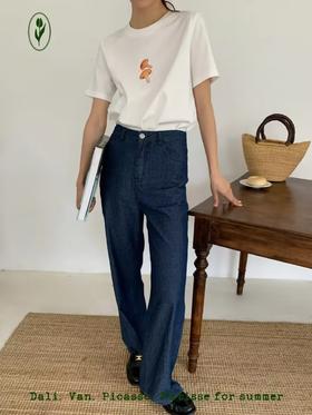 shyshystill/shy202204029/全棉柔软轻薄好版型经典凉快直筒牛仔裤