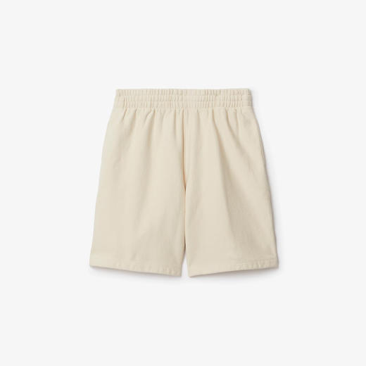 BURBERRY 巴宝莉 男士马术骑士徽标贴花棉质休闲短裤 米色 8081231 B7348 商品图0
