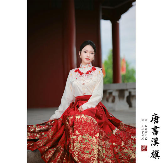 【连枝惊鹊】马面裙织金妆花改良国风新中式连枝纹马面套装 商品图4