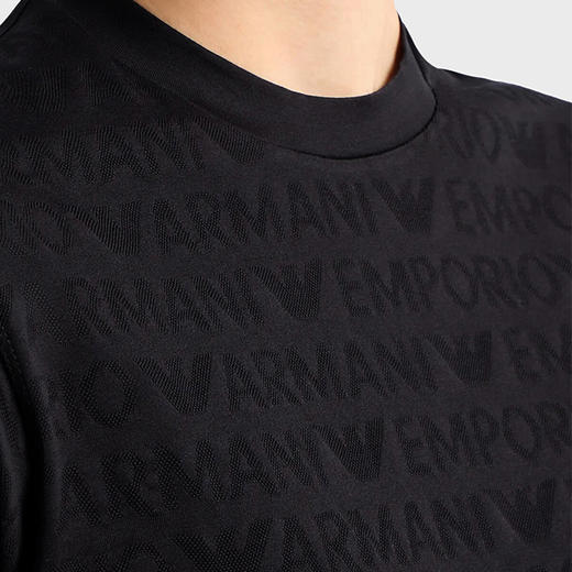 【特惠秒】Emporio Armani 男士全棉针织雕花logo商务休闲短袖T恤 11898 商品图12