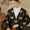 SAINTJOY/上久楷 女式宋锦外套 中式上衣 中国风 复古 黑金蝴蝶 DWW23009-3 商品缩略图3