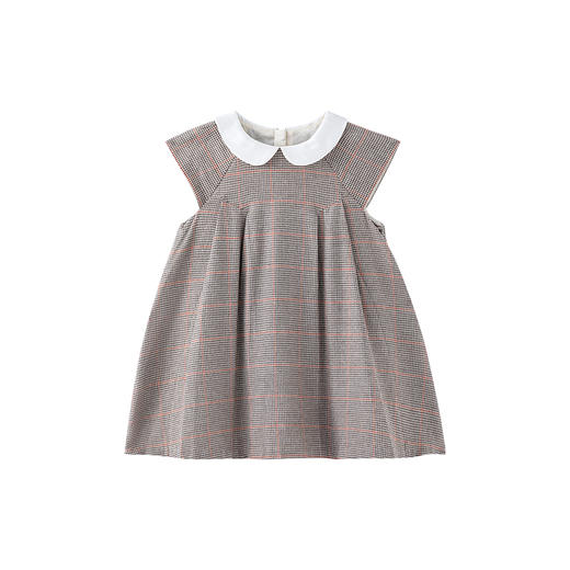 【高定系列】英氏女童羊毛连衣裙秋季背心裙新款女童裙子 商品图1